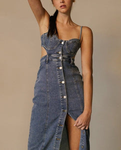 Denim Midi Dress