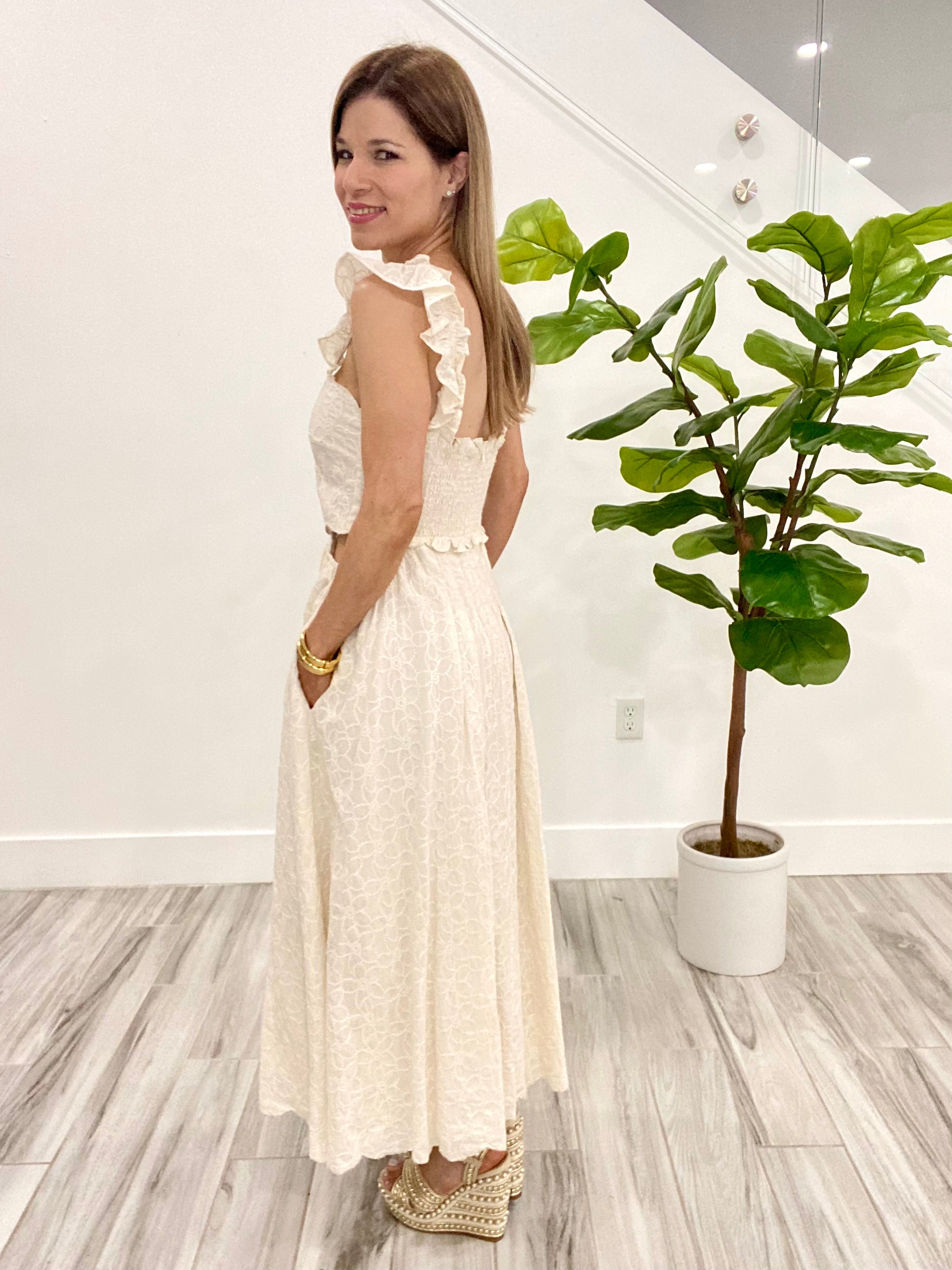 Cream Delicate Dress