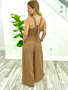 The brown jumpsuit