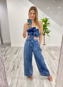 Milan Twist Denim Set