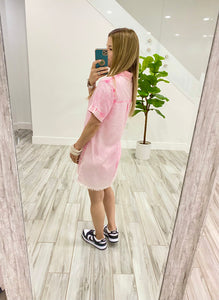 Washed Shirtdress