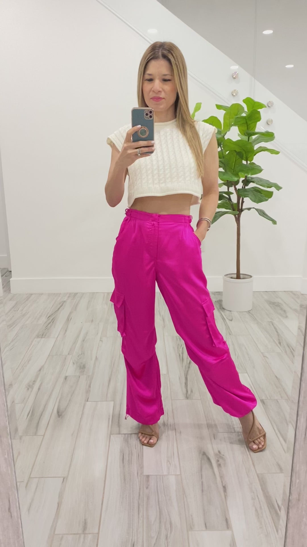 Pink Cargo Pants