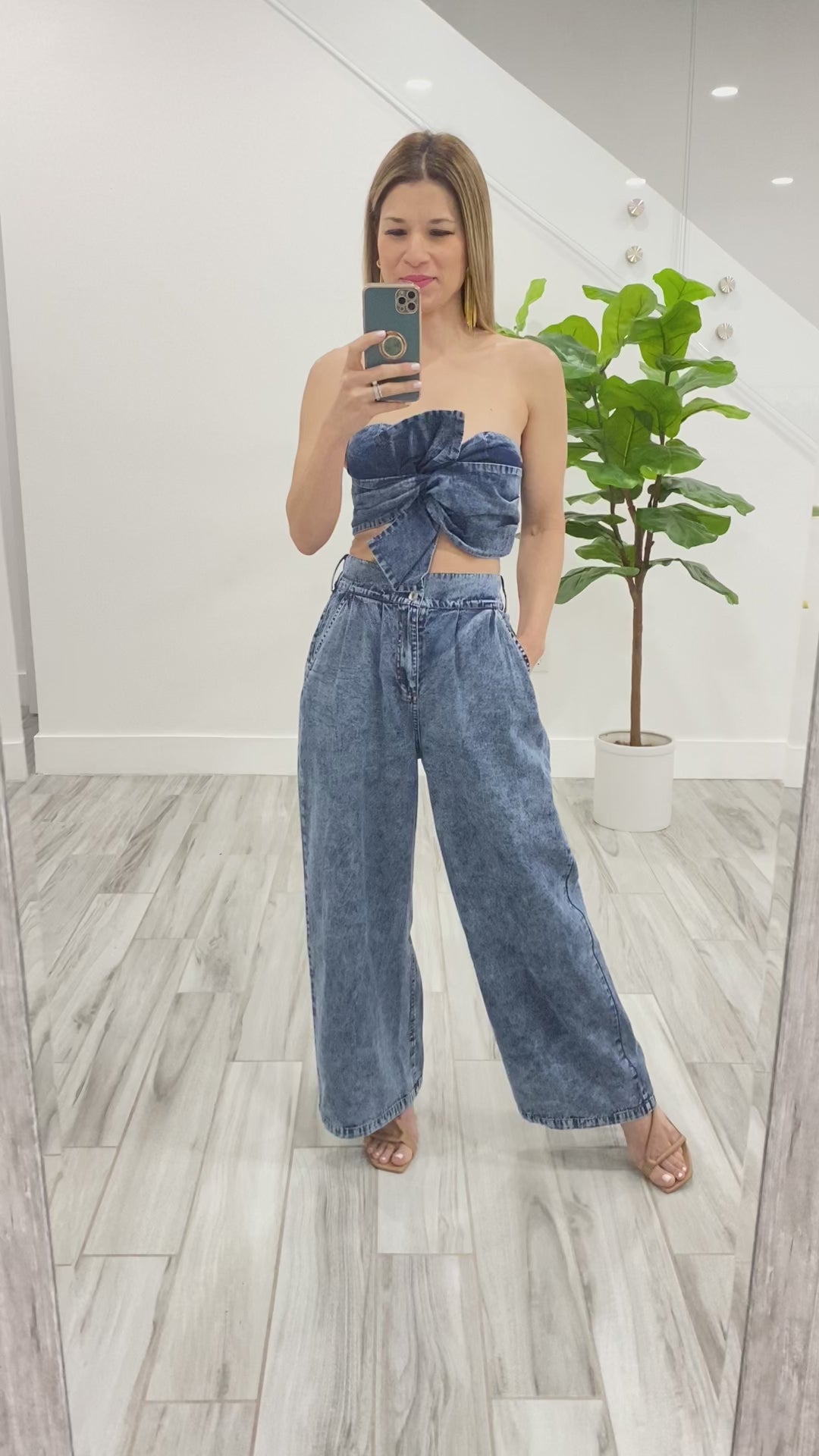 Milan Twist Denim Set