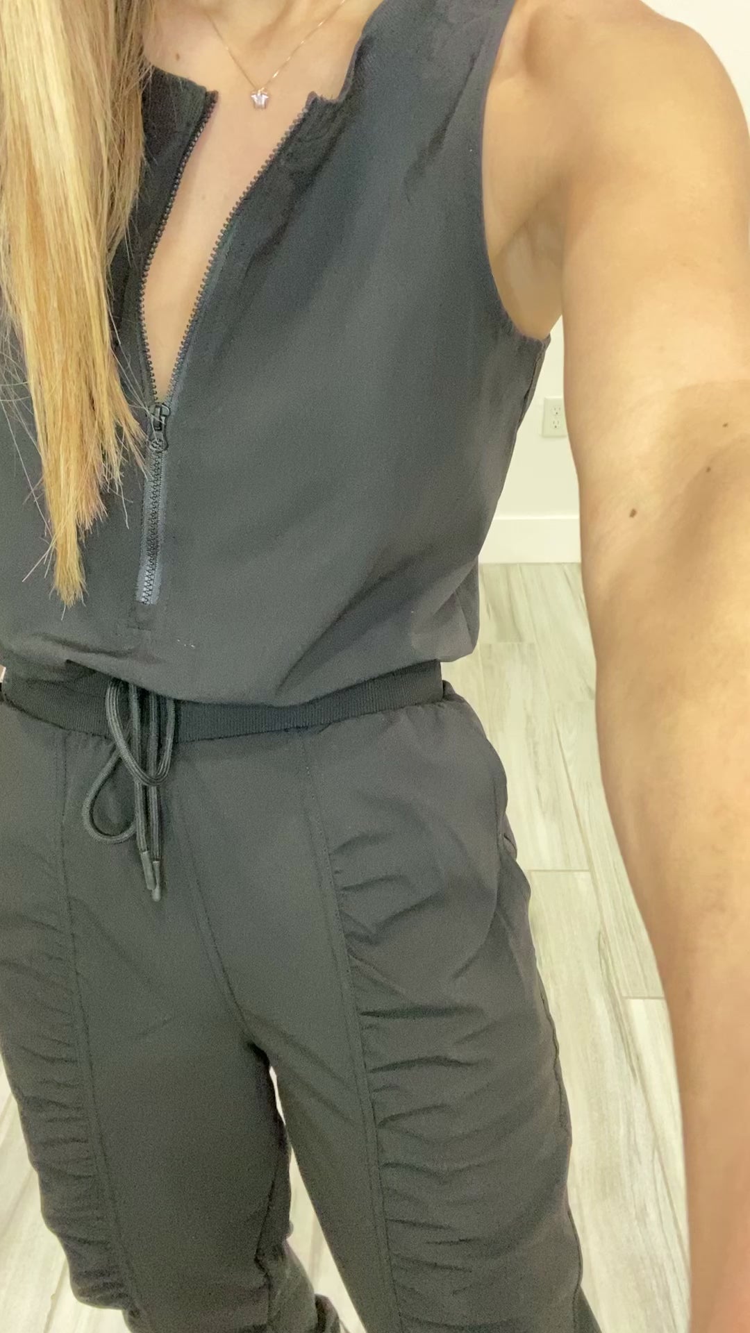 Black Jogger Jumpsuit