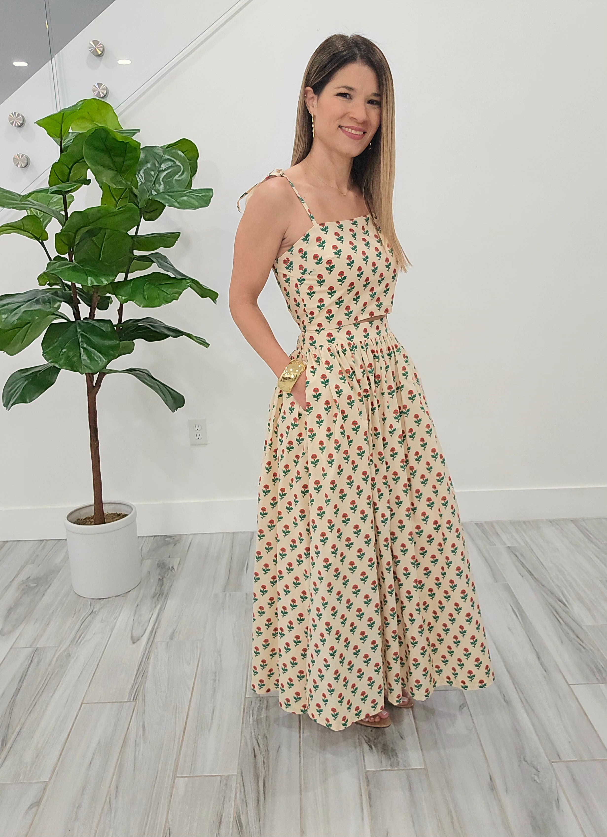 Floral Skirt Set