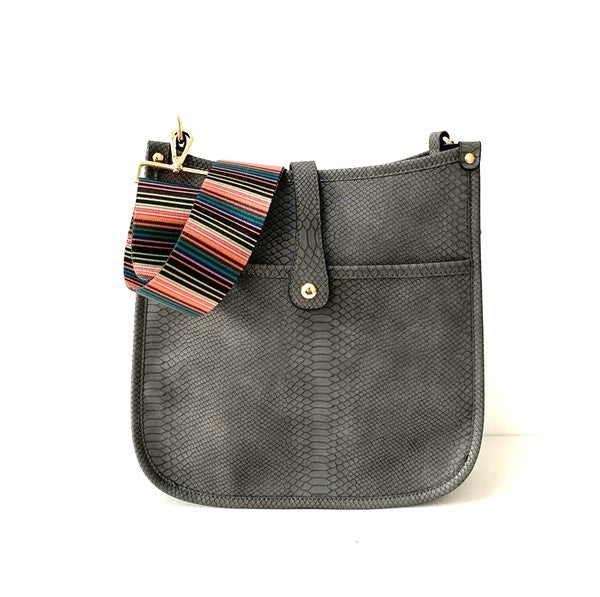 Snake Crossbody Distressed Bag