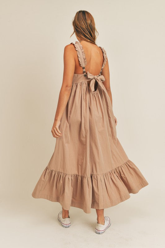 Viviana ruffle maxi dress