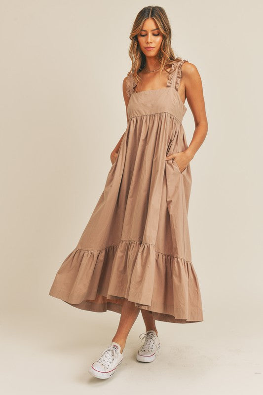 Viviana ruffle maxi dress