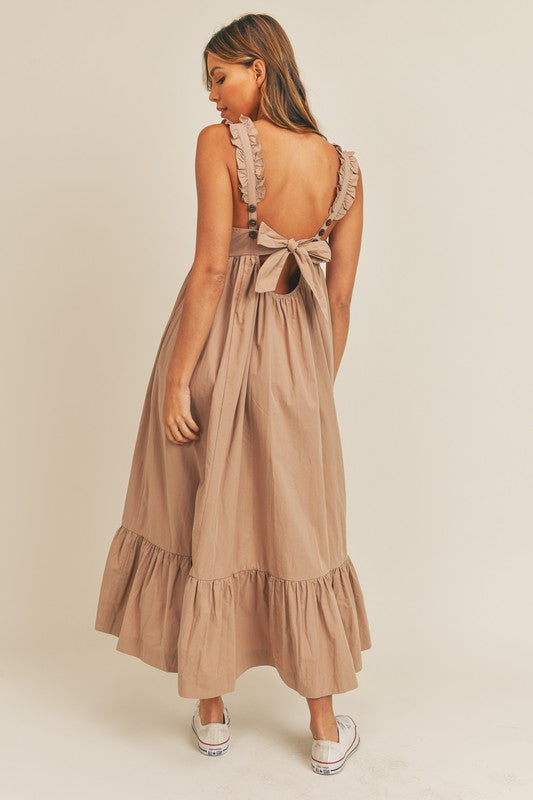 Viviana ruffle maxi dress