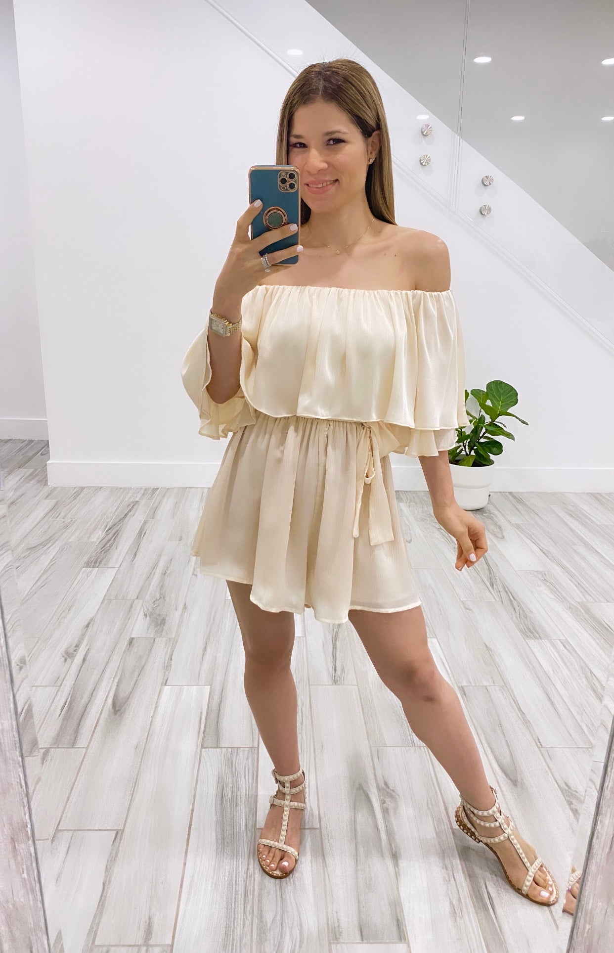 Off Shoulder Romper