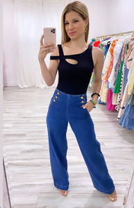 Sabrina  basic crop top