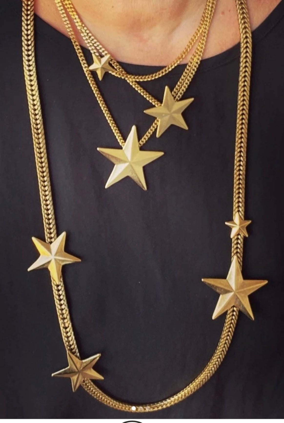 Oklahoma City Stars Necklace in Gold