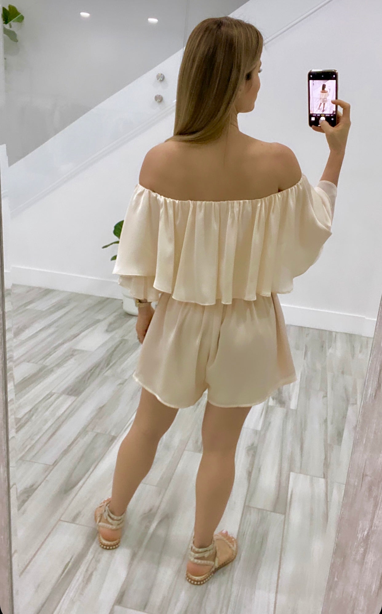 Off Shoulder Romper