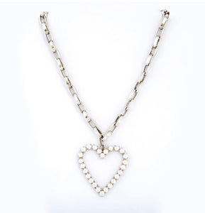 Pearl Heart Necklace